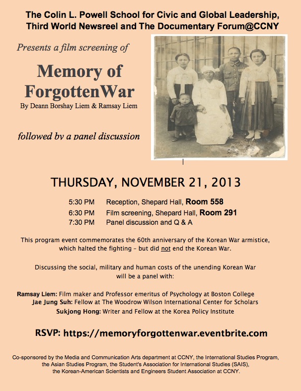 Memory of Forgotten War poster